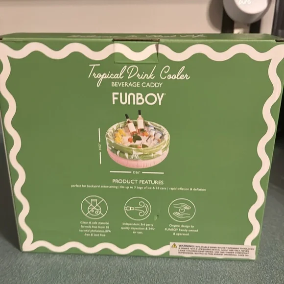 Fun boy tropical drink cooler —— Beverage caddy. BRAND NEW. Never used. - Picture 2 of 3